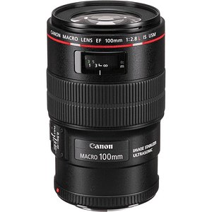 Canon EF 100mm f/2.8L Macro IS USM - USADO