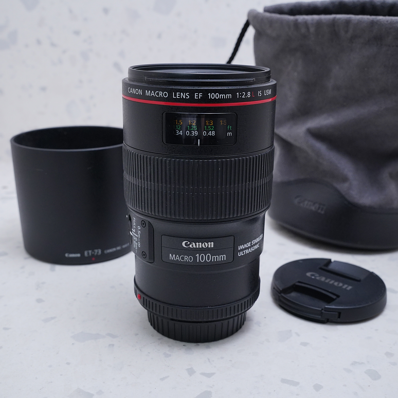 Canon EF 100mm f/2.8L Macro IS USM - USADO 2