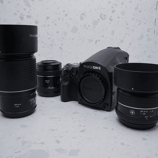 PhaseOne 645 DF con lentes 150mm, 45mm, 80mm - USADO 1