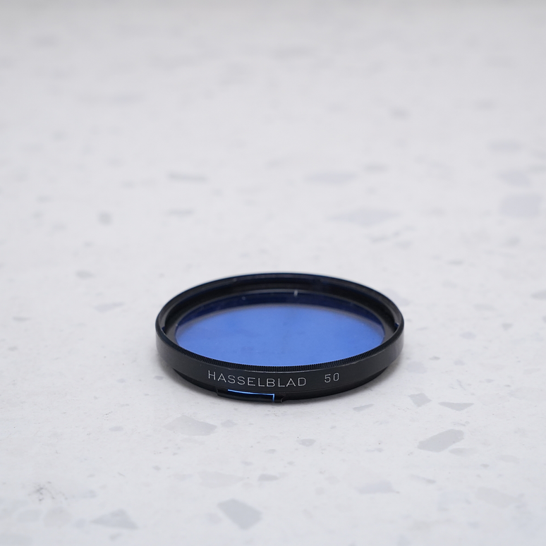 Hasselblad 50 3.5x CB12 -1.5 – Filtro de Corrección Azul 1