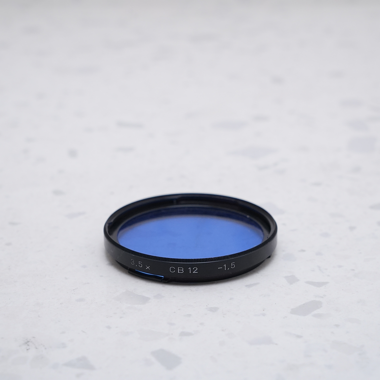 Hasselblad 50 3.5x CB12 -1.5 – Filtro de Corrección Azul 2