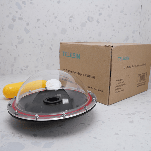 TELESIN Carcasa de cúpula submarina de 6