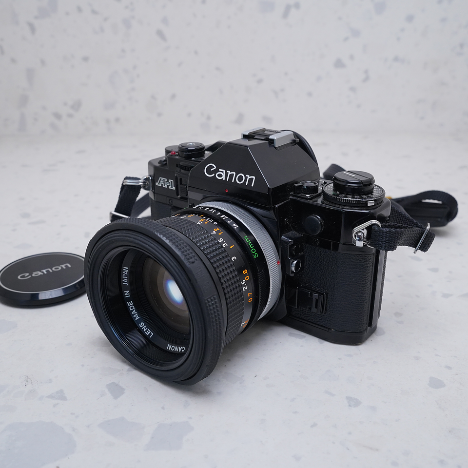 Canon A-1 + 50mm 1.4 - USADO
