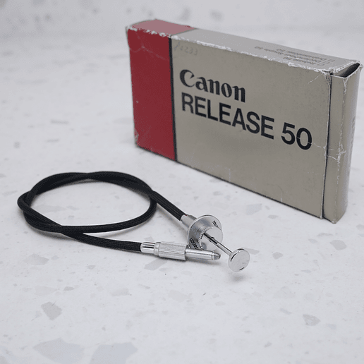 Canon Release 50 – Disparador Mecánico para Cámaras Canon FD y A-Series - USADO 1