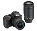 Nikon D5600 + 18-55mm + 70-300mm con accesorios - USADO