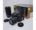 Nikon D5600 + 18-55mm + 70-300mm con accesorios - USADO