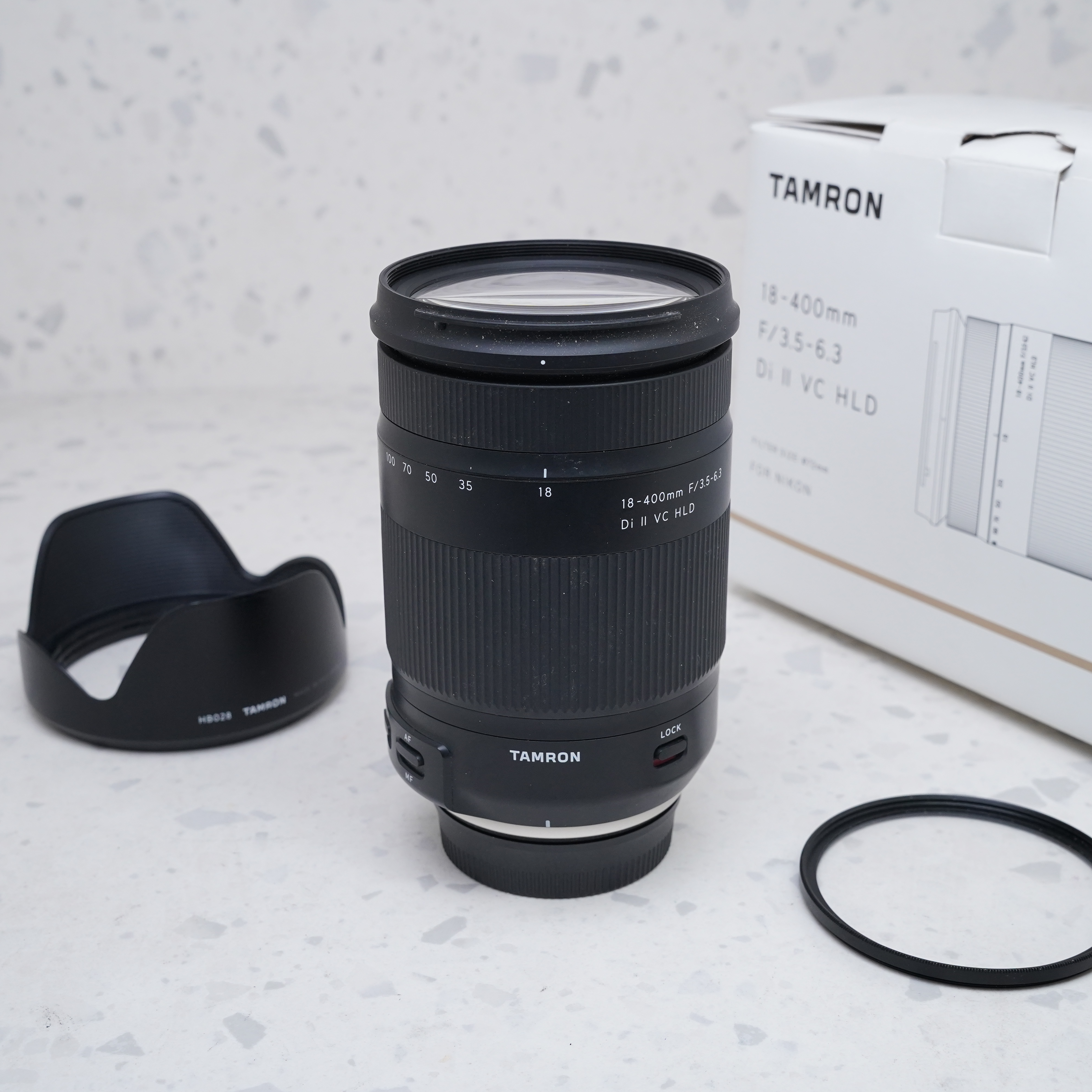 Tamron 18-400mm f/3.5-6.3 II VC HLD para Nikon F - USADO