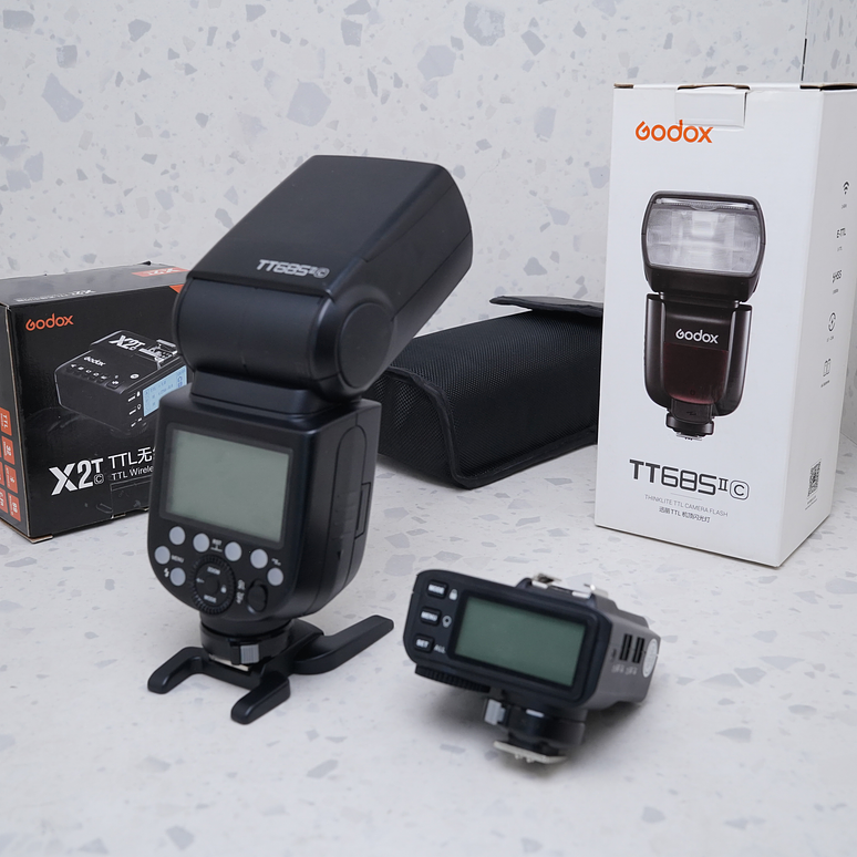 Godox TT685 II + Trigger X2T para Canon - USADO 2