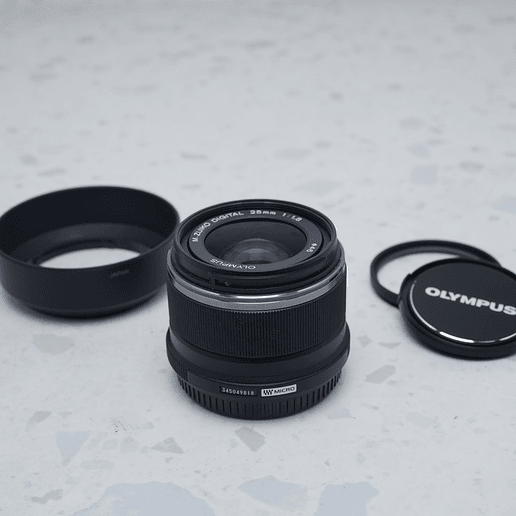 Olympus M.Zuiko Digital 25mm f/1.8 Lente (Negro) - USADO 3