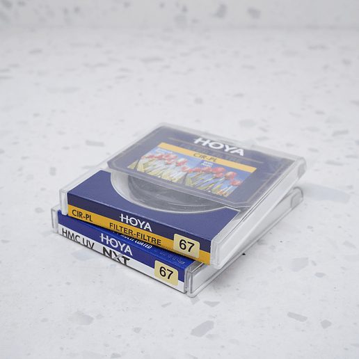  Fitros HOYA 67mm CIR PL + UV - USADO 1