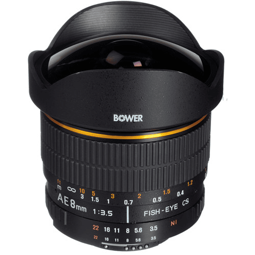 Bower 8mm Super Gran Angular f/3.5 Fisheye (Para Nikon) - USADO 1