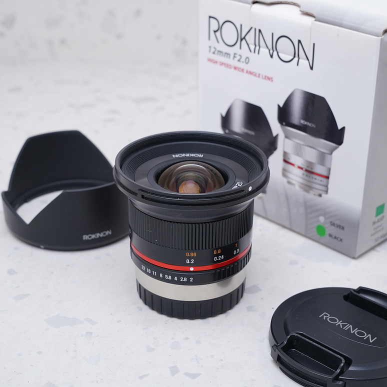 Rokinon 12mm f/2.0 NCS CS para Fujifilm X - USADO 2