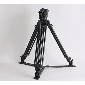 Manfrotto 525MVB Tripod + Manfrotto 501HDV - USADO