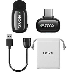 Sistema de micrófono inalámbrico BOYA mini Tiny con conector USB-C  - USADO