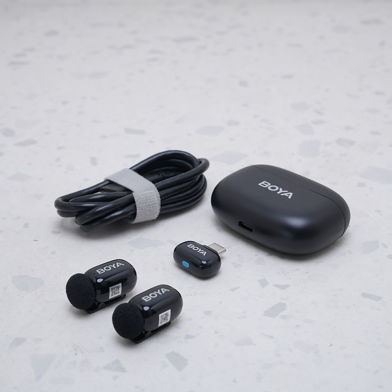 Sistema de micrófono inalámbrico BOYA mini Tiny con conector USB-C  - USADO 3