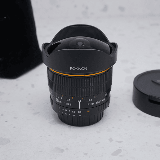 Rokinon 8mm f/3.5 Fisheye para Nikon F - USADO 2