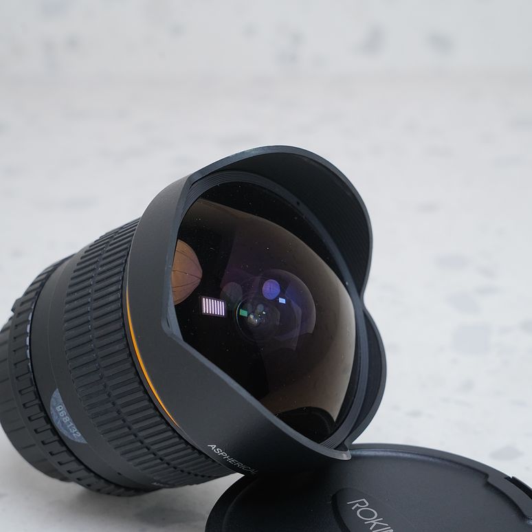 Rokinon 8mm f/3.5 Fisheye para Nikon F - USADO 4