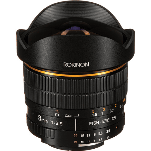 Rokinon 8mm f/3.5 Fisheye para Nikon F - USADO 1