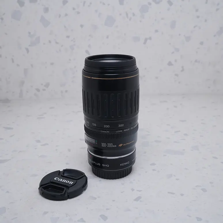 Canon EF 100-300mm f/4.5-5.6 USM + Teleconverter Kenko 1.5x C-AF - USADO 1