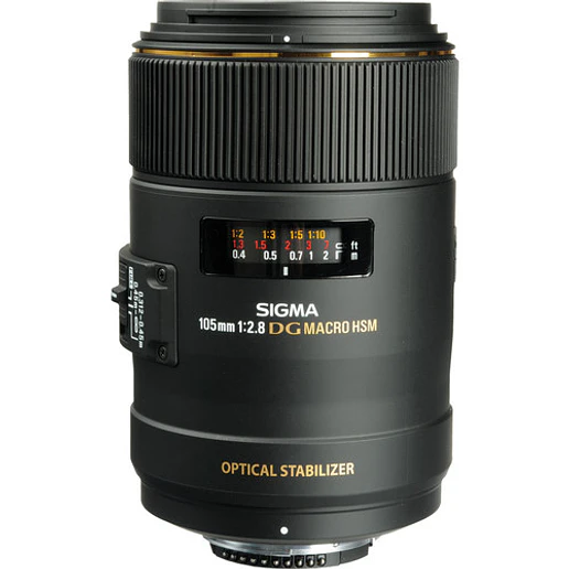 Sigma 105mm f/2.8 EX DG OS HSM para Nikon F - USADO 1