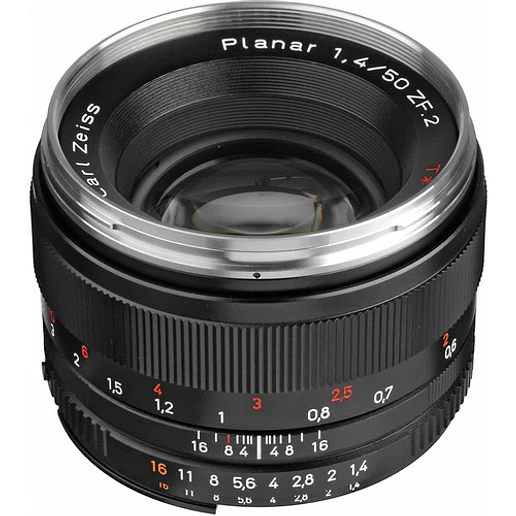 ZEISS Planar T* 50mm f/1.4 ZF.2 para Nikon F - USADO 1