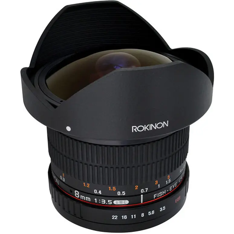 Rokinon 8 mm f/3,5 HD con parasol extraíble para Nikon - USADO 1