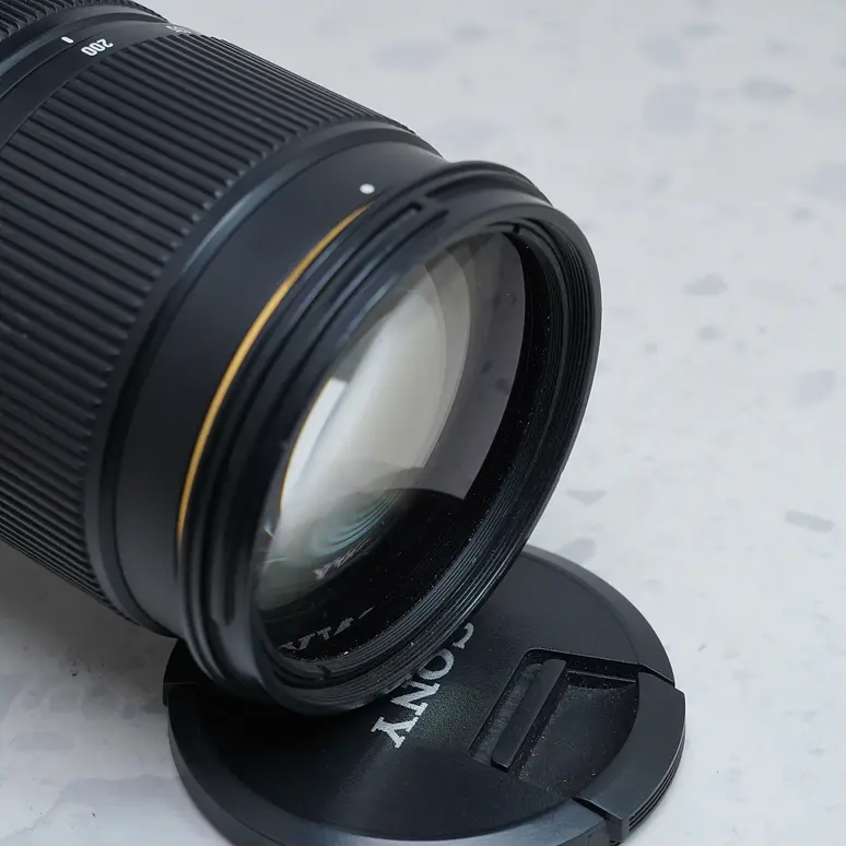 Sigma 70-200mm f/2.8 EX DG APO OS HSM para Sony Alpha + Adaptador A alpha a sony E- USADO 6