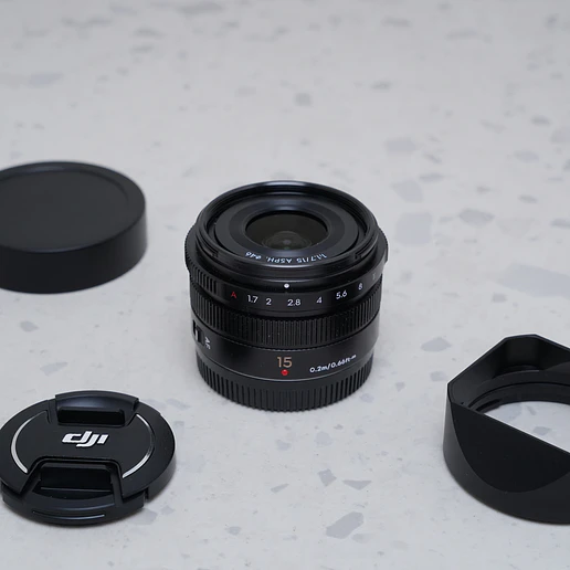 DJI MFT 15mm f/1.7 ASPH - USADO 2