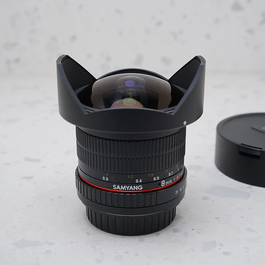 Samyang 8mm f/3.5 HD para Canon EF - USADO 4