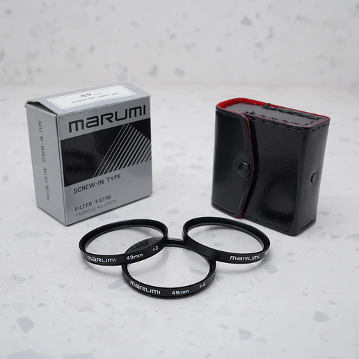 Marumi Close-Up Lens Set 49mm (+1, +2, +4) - USADO 1