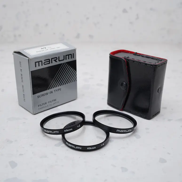 Marumi Close-Up Lens Set 49mm (+1, +2, +4) - USADO 1