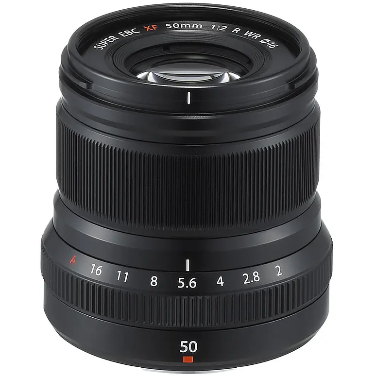 FUJIFILM XF 50mm f/2 R WR Lens (Black) - USADO 1