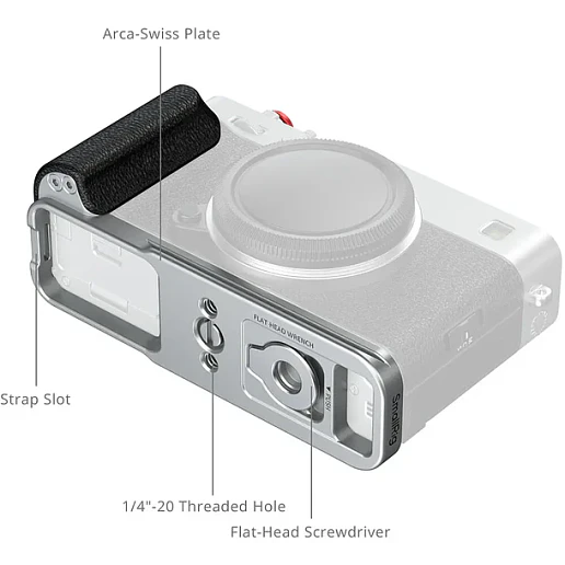 SmallRig 5447 – Empuñadura en L con Silicona para FUJIFILM X-E5 1