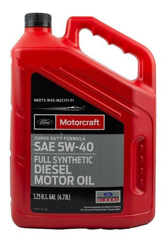 Aceite Motor Diesel 5w40 Ford Motorcraft 4.73 Lt 1