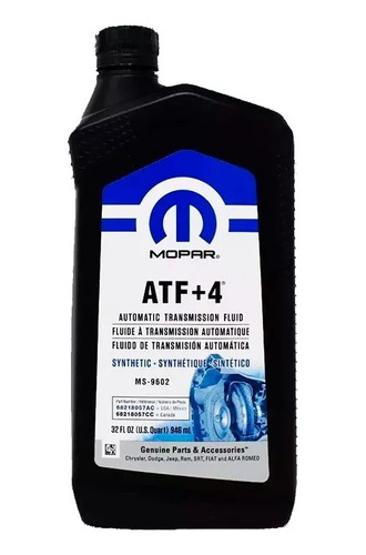 Aceite Transmisión Automática Atf+4 Original Mopar 946 Ml. 1