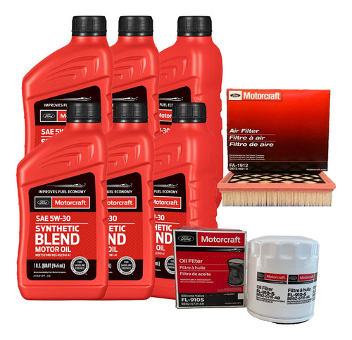 Kit Mantención Ford Edge 2.0 Filtro Aceite + Aceite + Aire 1