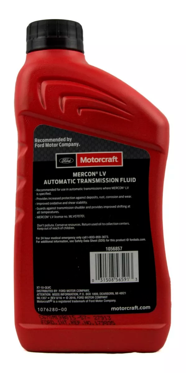 Aceite Transmisión Mercon Lv Motorcraft Genuino 946ml Atf 2