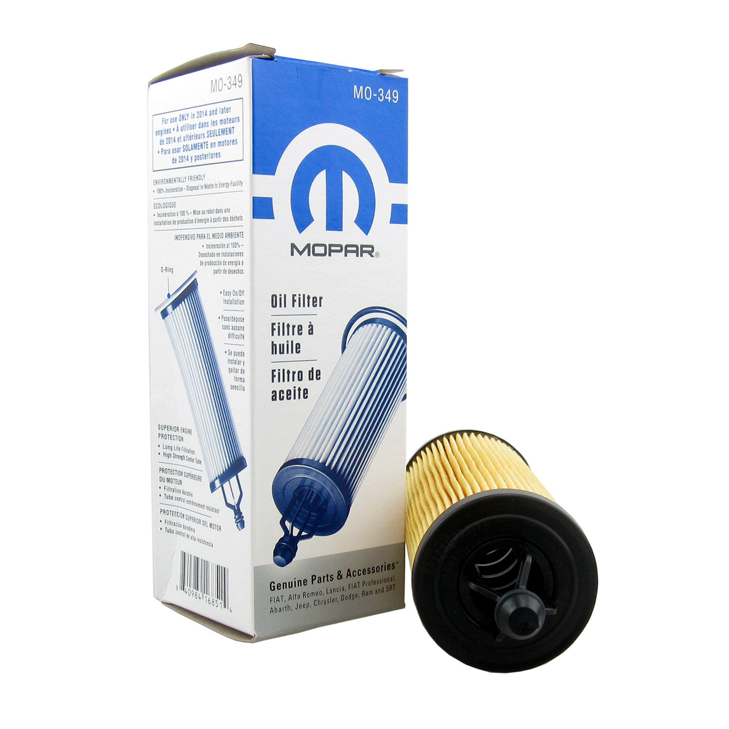 Filtro Aceite Mopar Chrysler Dodge Jeep Ram MO-349 1