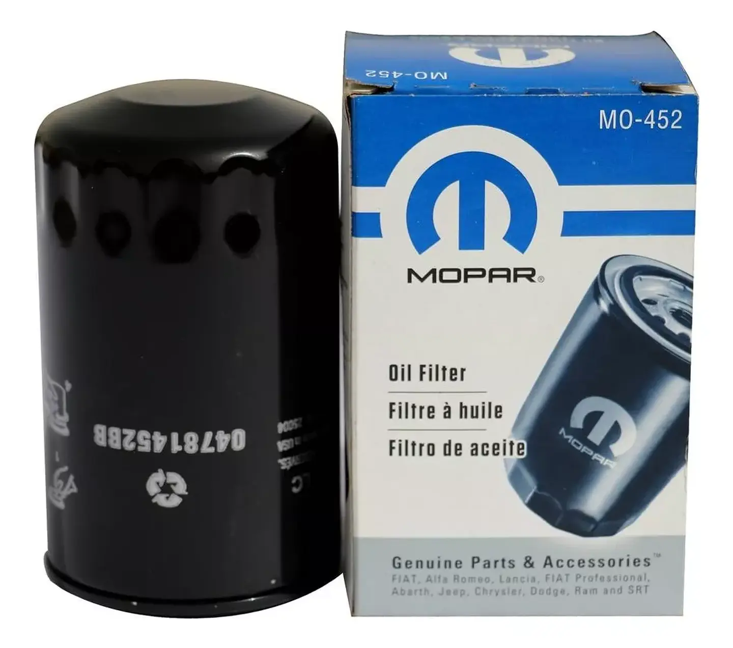 Filtro Aceite Mopar 3.7 Jeep / Dodge / Chrysler MO-452 1