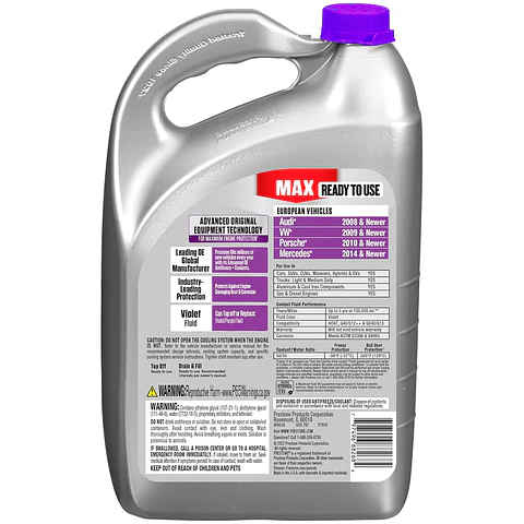 Refrigerante Prestone Violeta para Autos Europeos | 1 Gal