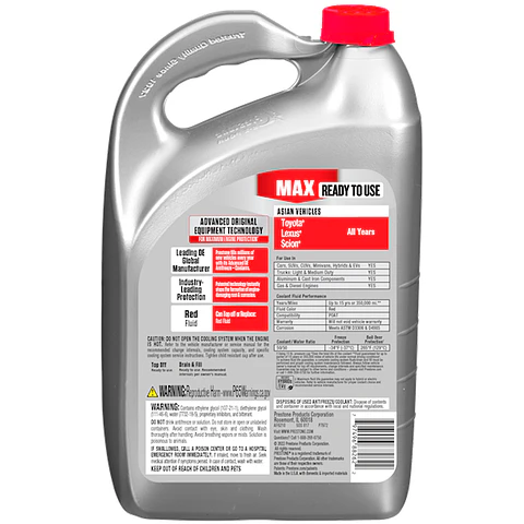 Anticongelante Prestone Rojo Asiáticos | Protección 10 Años