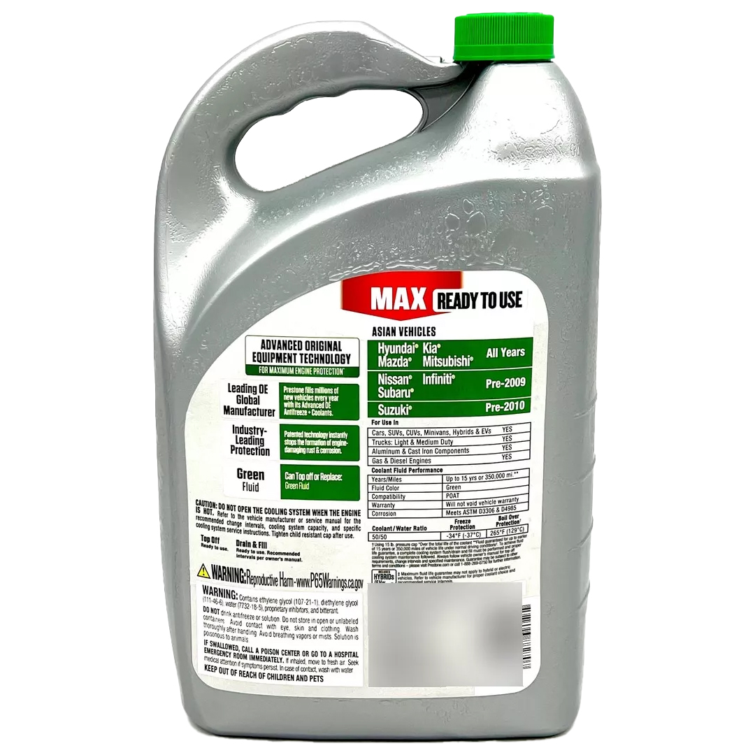 Refrigerante / anticongelante Prestone Asian verde 50/50 2