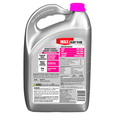 Refrigerante Y Anticongelante 50/50 Prestone Rosado 1 Gal 2