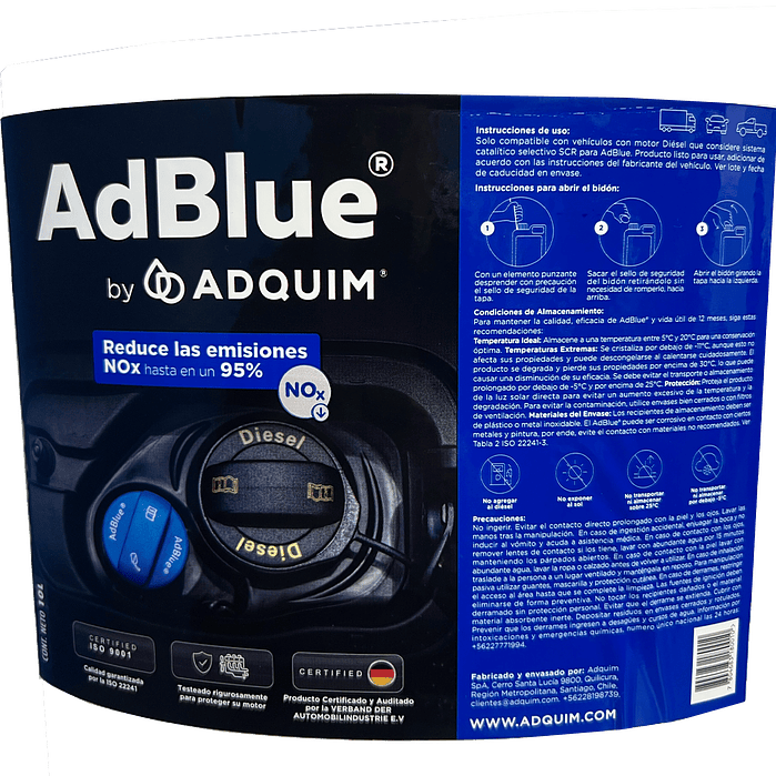 Aditivo Adblue Bidon 10lts Norma Euro 2