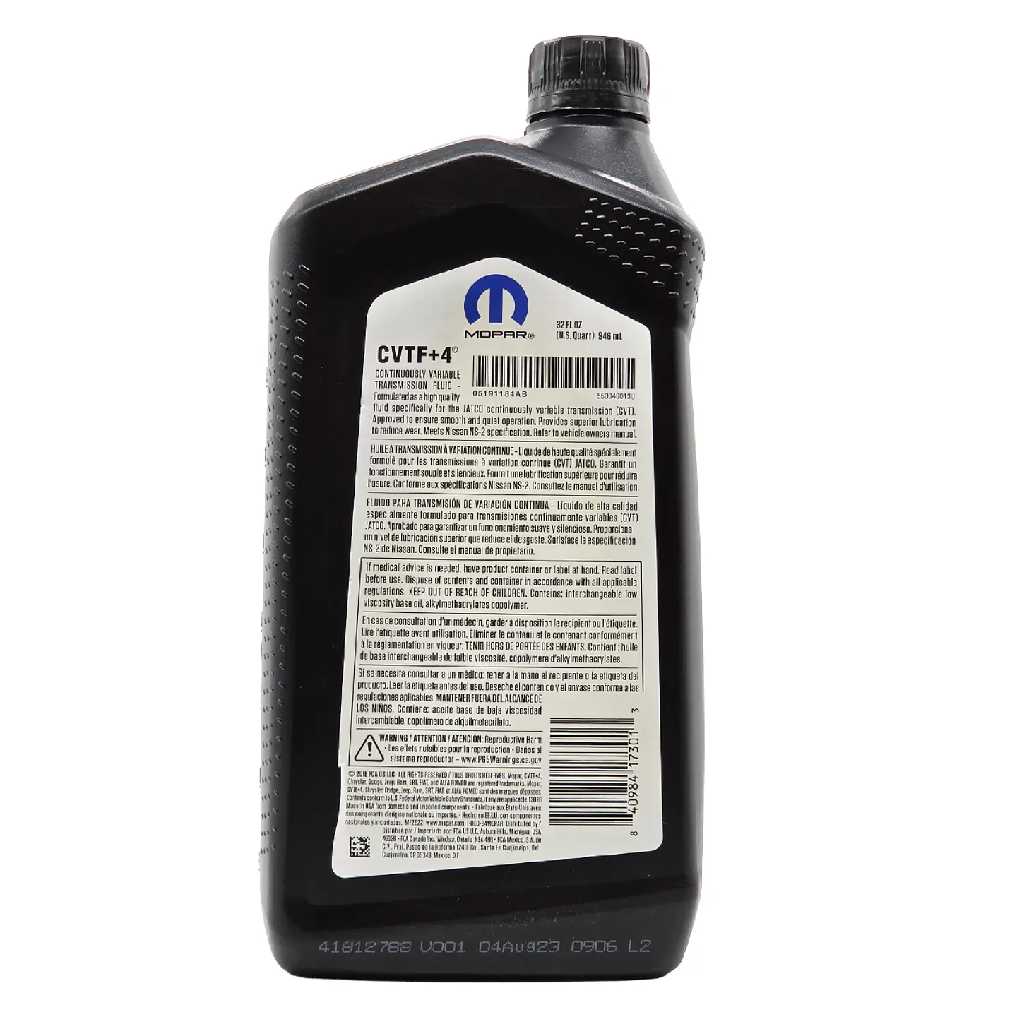 Aceite Caja Automatica Cvt Jeep Original 5191184aa 946ml 2