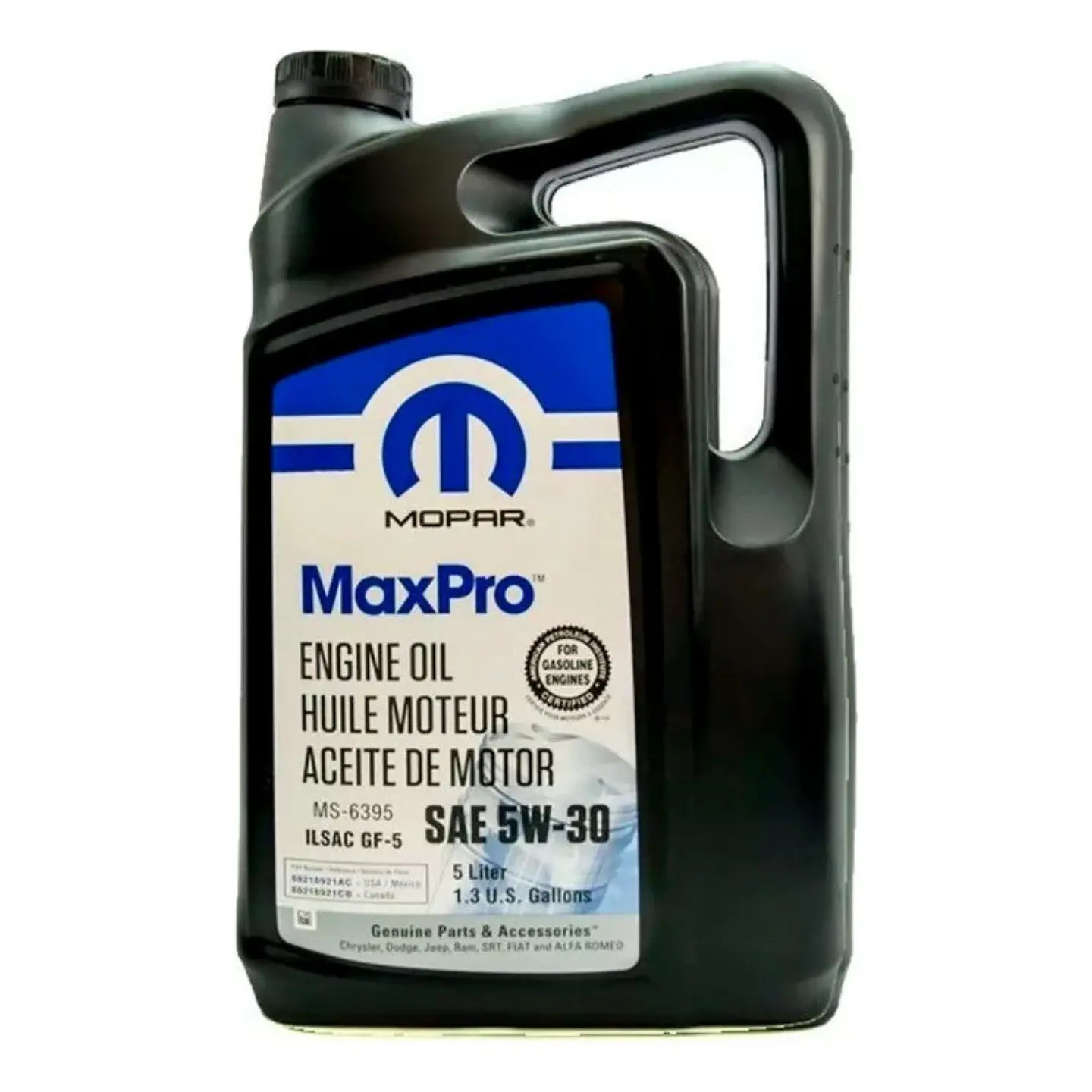 Aceite Motor 5w30 Mopar / Dodge / Jeep Bidon 5 Litros 1