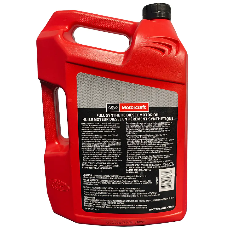 Aceite Motor Diesel 5w40 Ford Motorcraft 4.73 Lt 2