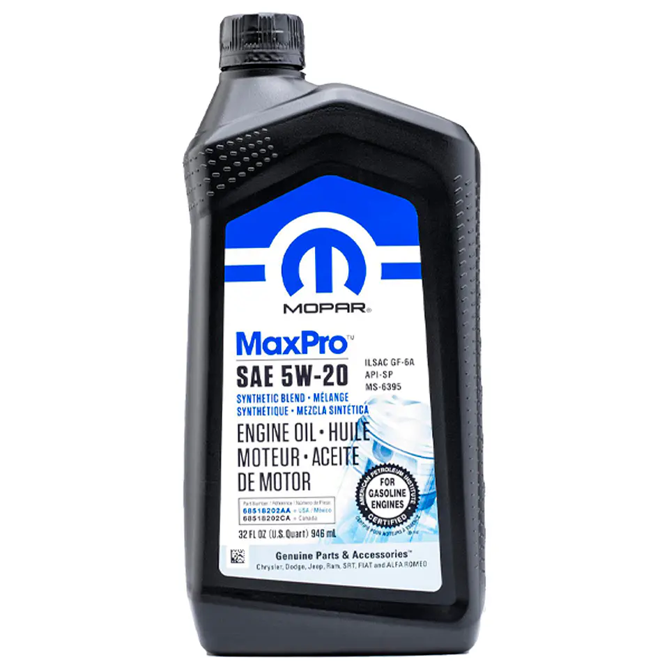 Kit Filtro Aceite + Aceite Mopar 3.6l 2007-2020 Mo349 3