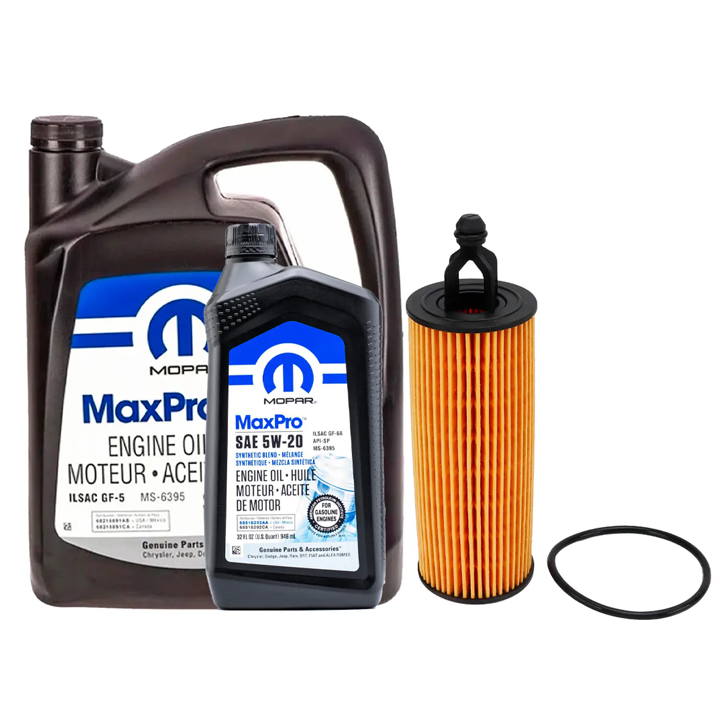 Kit Filtro Aceite + Aceite Mopar 3.6l 2007-2020 Mo349 1
