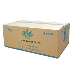 Papel Toalla SiClean Blanco 150 mt 1 PLY